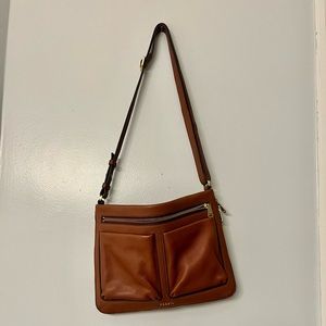 Fossil Brown Crossbody Leather Bag